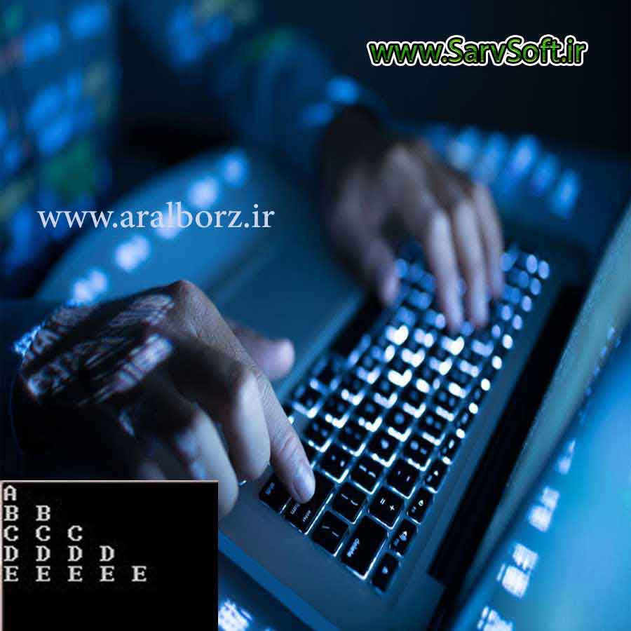 دانلود کد رسم مثلث با حروف الفبا با تکرار حروف الفبا با سی پلاس پلاس دانلود کد رسم مثلث با حروف الفبا با تکرار حروف الفبا با سی پلاس پلاس